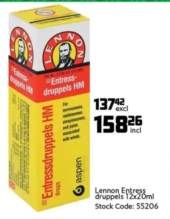 Africa Cash and Carry Lennon Entree Druppels 12x20ml offer