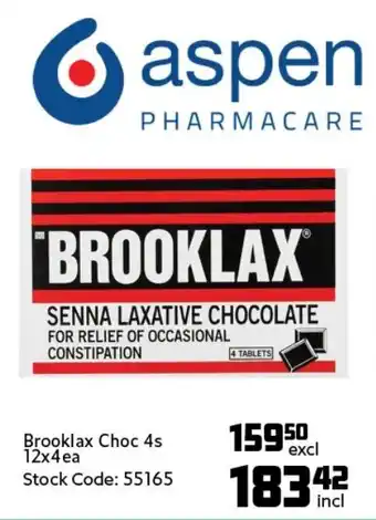 Africa Cash and Carry Brooklax Choc 4s 12x4ea offer