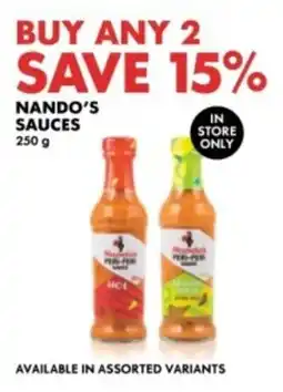 Woolworths Nando's sauces offer