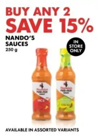 Woolworths Nando's sauces offer