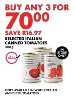 Woolworths Selected italian canned tomatoes offer