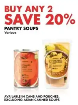 Woolworths Pantry soups offer