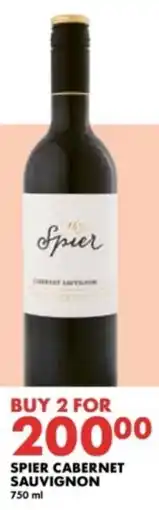 Woolworths Spier cabernet sauvignon offer