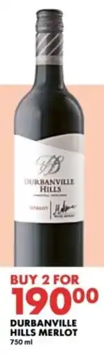 Woolworths Durbanville hills merlot offer
