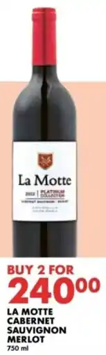 Woolworths La motte cabernet sauvignon merlot offer