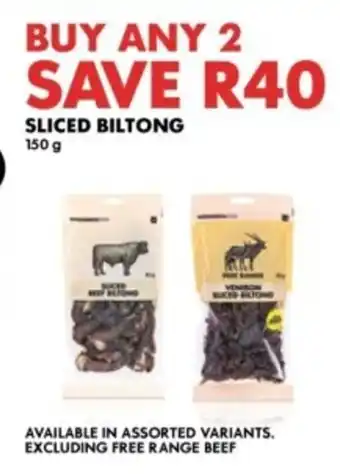 Woolworths Sliced biltong offer