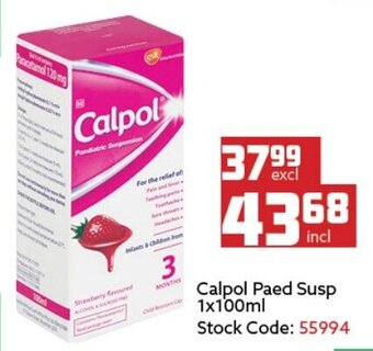 Calpol Paed Susp 100ml
