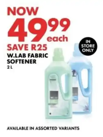Woolworths W.lab fabric softener offer