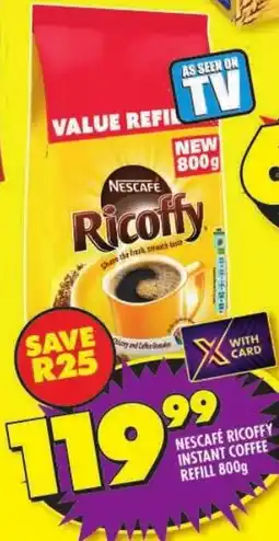 Shoprite Nescafé ricoffy instant coffee refill offer