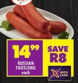Shoprite Russian footlong offer