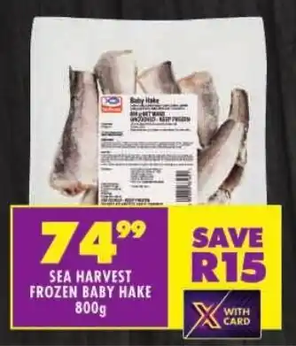 Shoprite Sea harvest frozen baby hake offer