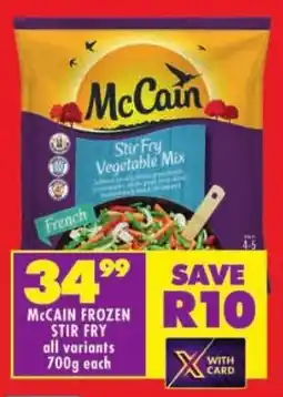 Shoprite Mccain frozen stir fry all variants offer