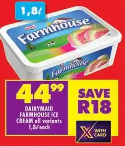 Shoprite Dairymaid farmhouse ice cream all variants offer