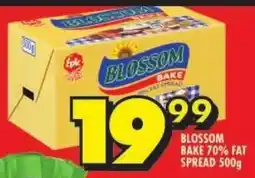 Shoprite Blossom bake 70% fat spread offer