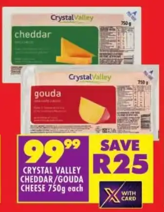 Shoprite Crystal valley cheddar/gouda cheese offer