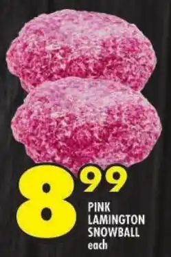 Shoprite Pink lamington snowball offer