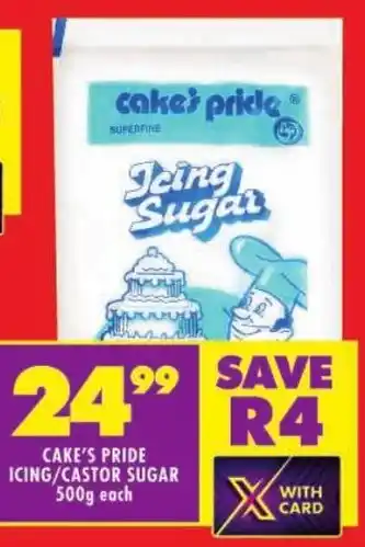 Shoprite Cake's pride icing/castor sugar offer