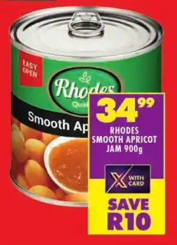Shoprite Rhodes smooth apricot jam offer