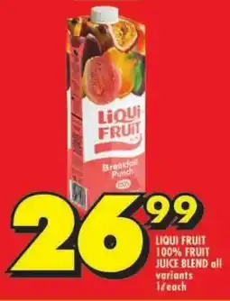 Shoprite Liqui fruit 100% fruit juice blend all variants offer