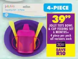 Shoprite Jolly tots bowl & cup feeding set 6 months+ offer