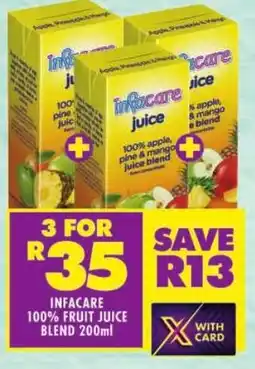 Shoprite Infacare 100% fruit juice blend offer