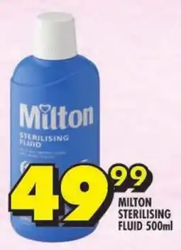 Shoprite Milton sterilising fluid offer