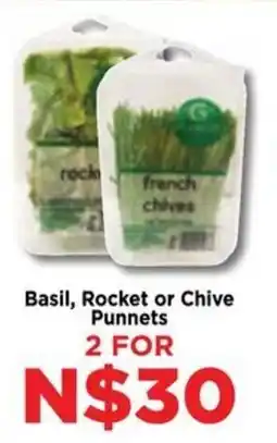 Food Lover's Market Basil, Rocket or Chive Punnets offer
