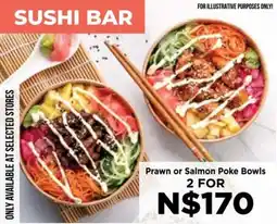 Food Lover's Market Prawn or Salmon Poke Bowls offer