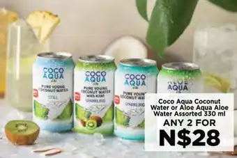 Food Lover's Market Coco Aqua Coconut Water or Aloe Aqua Aloe Water Assorted offer
