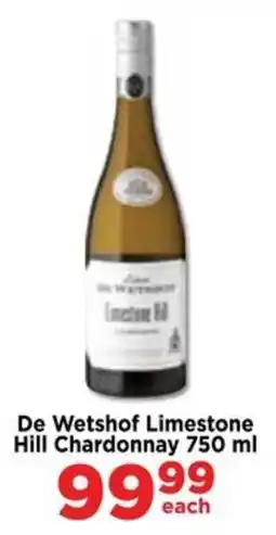 Food Lover's Market De Wetshof Limestone Hill Chardonnay offer