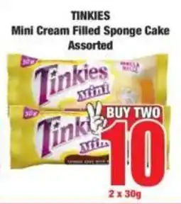Boxer TINKIES Mini Cream Filled Sponge Cake Assorted offer