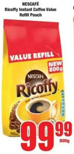 Boxer NESCAFÉ Ricoffy Instant Coffee Value Refill Pouch offer