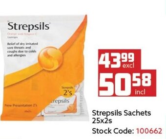 Africa Cash and Carry Strepsils Sachets 25x2s offer