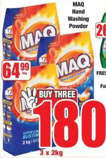 Boxer MAQ Hand Washing Powder offer
