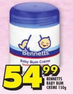 Shoprite Bennetts baby bum créme offer