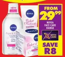 Shoprite Nivea face care range offer