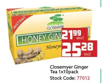 Africa Cash and Carry Closemyer Ginger Tea 10pack offer