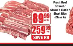 Boxer Fresh Beef Brisket / Chuck / Blade / Short Ribs (Class A) offer
