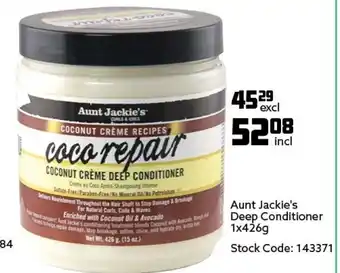 Africa Cash and Carry Aunt Jackie's Deep Conditioner 1x426g offer