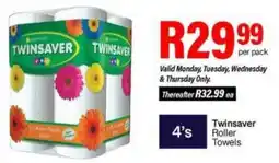 Take 'n Pay Twinsaver Roller Towels offer