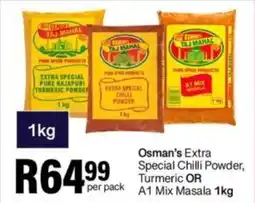 Take 'n Pay Osman's Extra Special Chilli Powder, Turmeric OR A1 Mix Masala offer