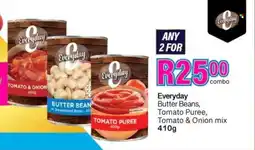Take 'n Pay Everyday Butter Beans, Tomato Puree, Tomato & Onion mix offer