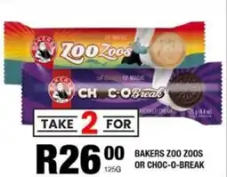 Take 'n Pay Bakers zoo zoos or choc-o-break offer