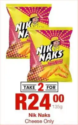 Take 'n Pay Nik Naks Cheese Only offer