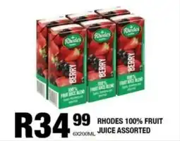 Take 'n Pay Rhodes 100% fruit juice assorted offer