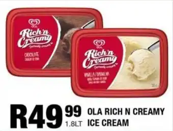 Take 'n Pay Ola rich n creamy ice cream offer