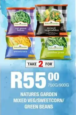 Take 'n Pay Natures garden mixed veg/ sweetcorn/ green beans offer