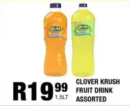 Take 'n Pay Clover krush fruit drink assorted offer