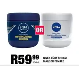 Take 'n Pay Nivea body cream male or female offer