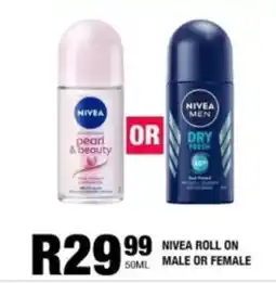 Take 'n Pay Nivea roll on male or female offer